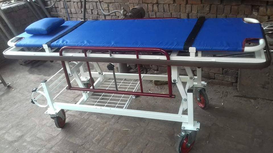 Manufacture of Emergency Crash Cart Medicine Trolley Patient Stretcher 14