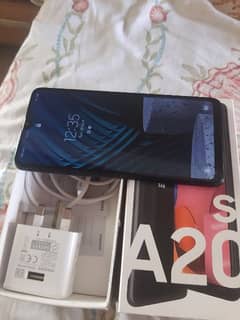 Samsung A20s With box & All Accessories 3-32 Pta Approved