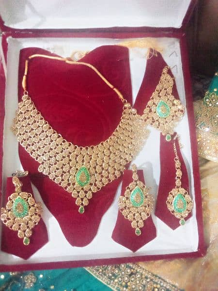 complete bridal sharara with jewelry set 1