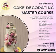 Master Course for cake decoration