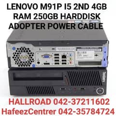 LENOVO M91P I5 2ND 4GB RAM 250GB HARDDISK ADOPTER POWER CABLE