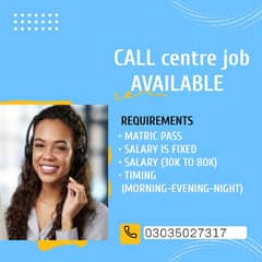 Call centerjob in lahore male and female