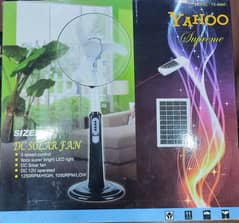 DC SOLAR RECHARGEABLE FAN REMOTE CONTROLLED FULL SIZE IN A-1 CONDITION