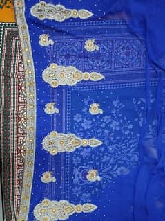 Indian saree In Blue colour with Blouse and Lengo