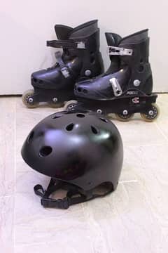 Skating shoes with free helmet (only available before eid)