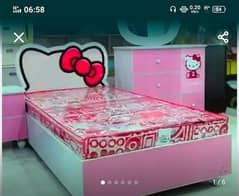 Hello Kitty Single Bed for Girls, New Style Kids Beds By Furnisho