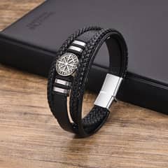 VNOX Norse Viking Leather Bracelet: Classic Style, Ideal Gift
