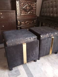 puffy stools pair