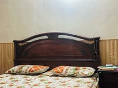 pure wooden bed