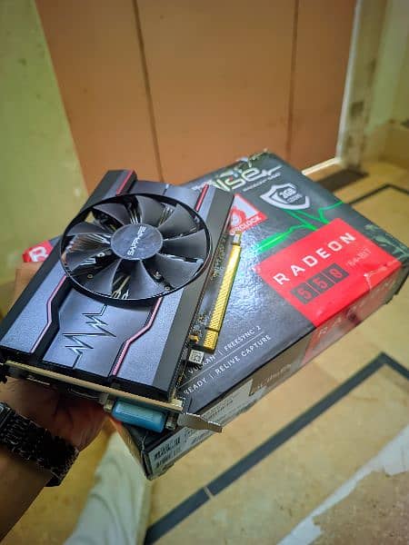 Graphics card Rx 550 2gb DDr5 GAMING CARD SAPPHIRE PULSE RADEON 1