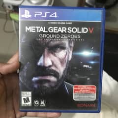 Metal Gear Solid V GROUND ZEROS (PS4) | Slightly used