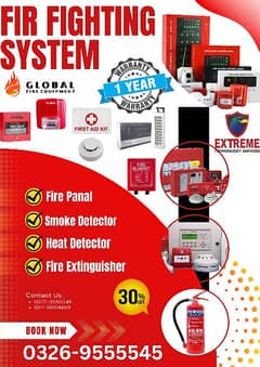 Fire Fighting System Smoke Detector CCTV Camera Electric Fence system