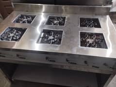 four burner stove commercial stainless steel