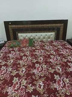 Wooden Bed Set for sale