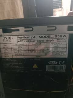 Powe Supply Pentium 550 watt