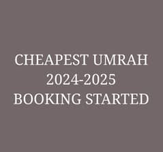 cheapest and affoardable umerah
