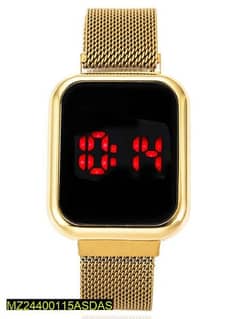 LED Display Digital Watch With Magnetic Strap