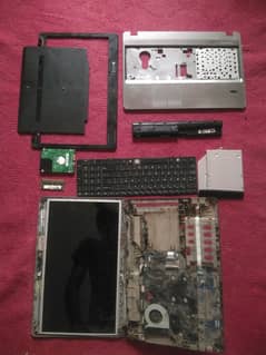 Hp 4530s i3 2nd generation parts, board , battery