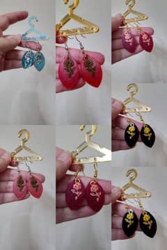 Jewellery / Earings / hand made resin design earrings