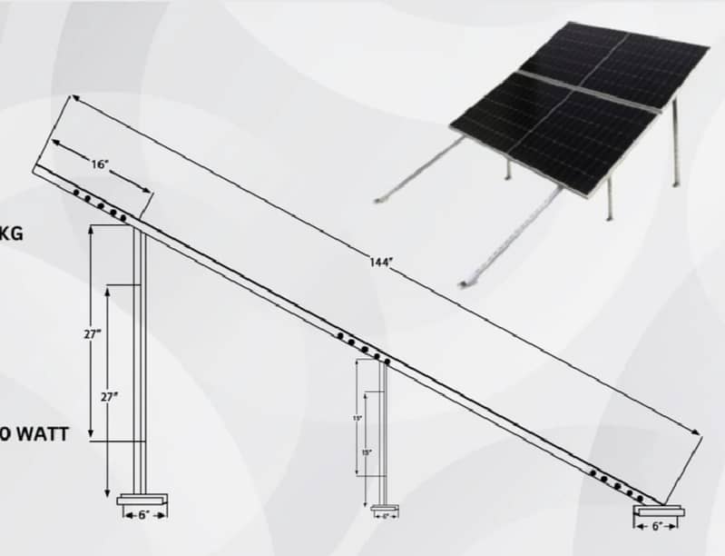 Solar Structural Stand Sets(L1-L5) & Cable Trays 3