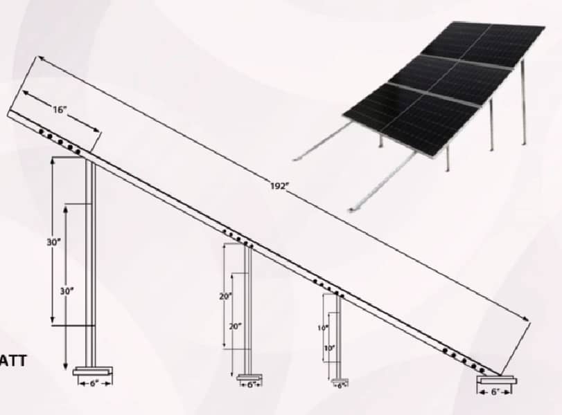 Solar Structural Stand Sets(L1-L5) & Cable Trays 4