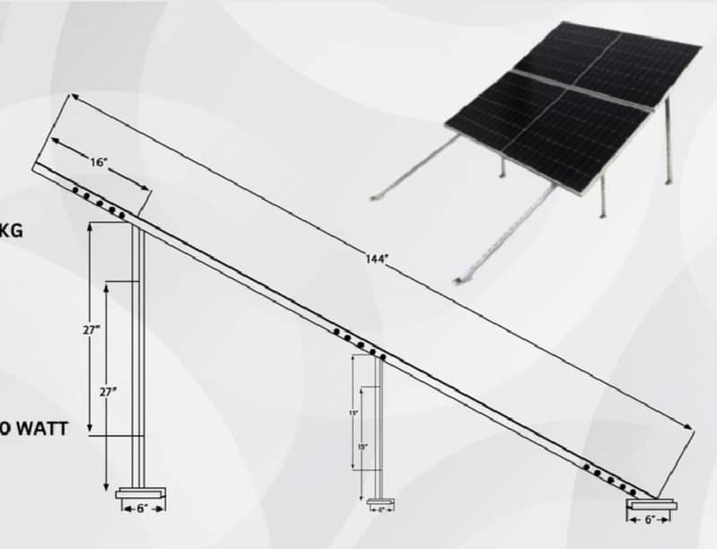 Solar Structural Stand Sets(L1-L5) & Cable Trays 9