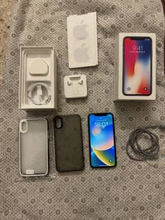 iPhone X 64gb PTA Approved 10/10 Condition, All Packed Accessories