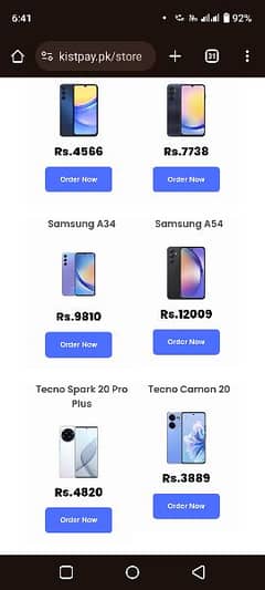 Mobile phone on installments