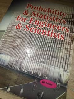 Probability and statistics for Engineers and scientists