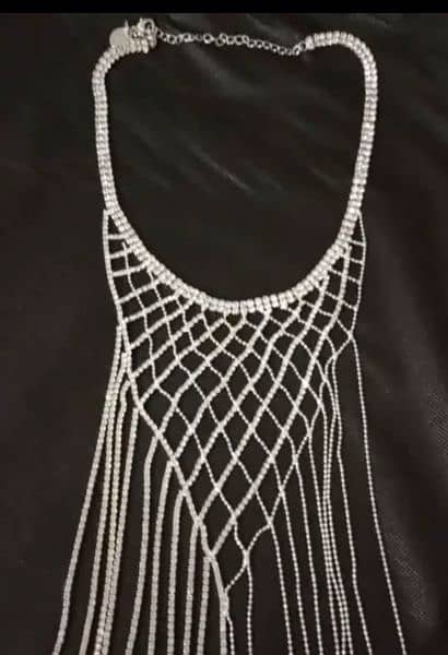 diamond long chain necklace for sell 0