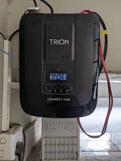 Trion Inverter with TR 1800 Exide tubular battery