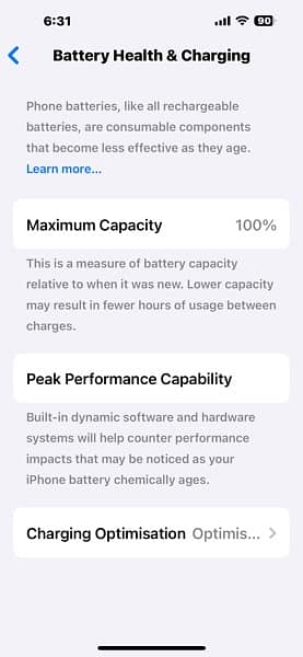 iPhone 15pormax 256gb battery,   97 complete box Non approved 255Cycl 4