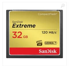 Compact Flash Sandisk 32 GB