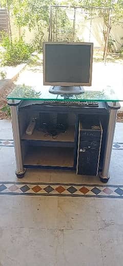 PC with table