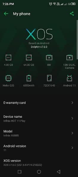 Infinix Hot 11 Play 0