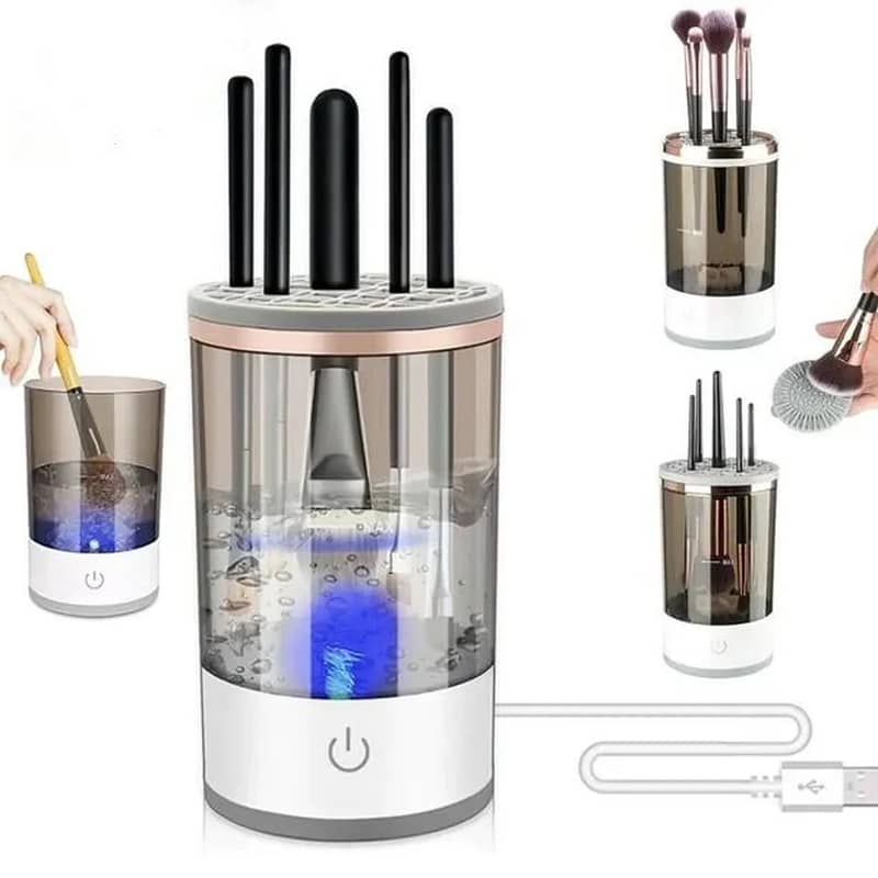 Electric makeup brush cleanser 4