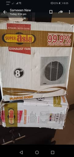 Bathroom exhaust fan new