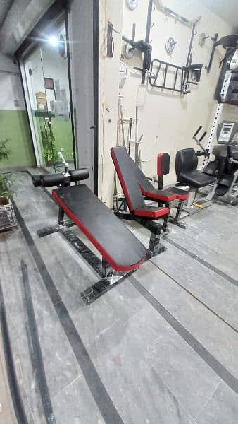 Heavy duty multi bench press pull up bar abdominal bench press gym rod 4