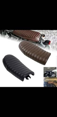 Motorcycle Universal Classic Saddle Cafe Racer Seat for single person