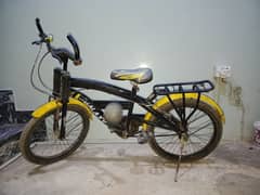 Used bicycle in yellow color