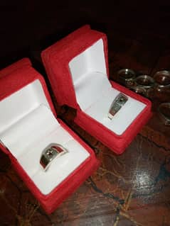 Hirz e Jawad Plain Silver Ring with Khak e Karbala 0336-5967647