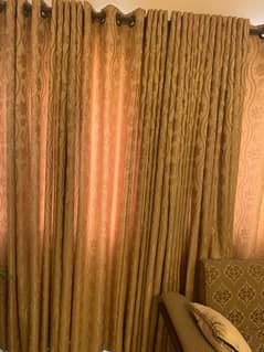 curtains  large size imported  material  silks and net cour