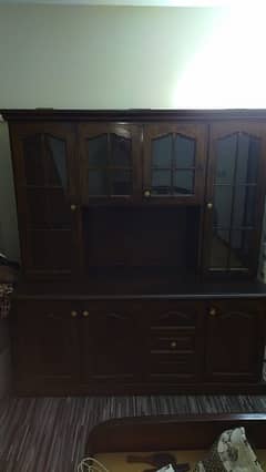 SHEESHAM WOOD CABINET WITH DRAWER FOR SALE CONDITION JUST LIKE NEW