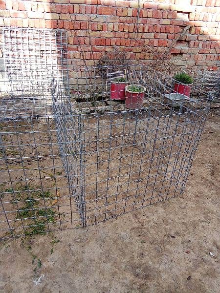 hens cage size 6 feet length 3 feet wide height 3 feet made gelwanize 1