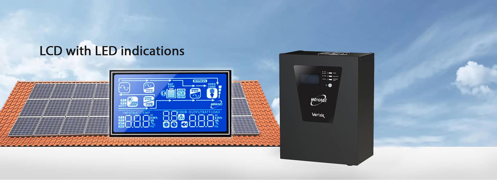 original-homage-inverter-1200va- 1000watt - with MPPT Solar Controller 0