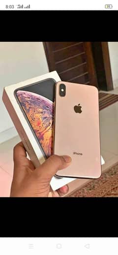 Iphone Xs max PTA Approved  available with complete accessories box