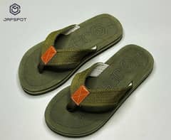 Jaf Spot Men's Comfortable  Premium Slippers, JF026-Green