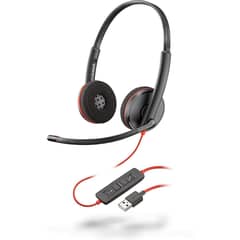 Plantronics C3220 Redwir double side USB Noise Cancellation Headphones
