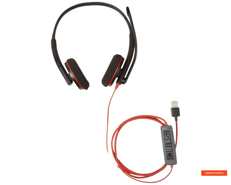 Plantronics C3220 Redwire double side USB Noise Cancelation Headphones 4