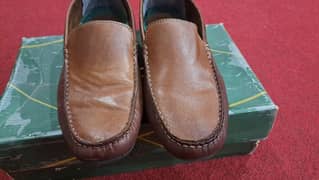 Original leather moccasin shoes